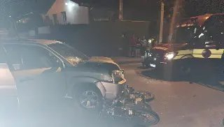 Acidente entre carro e moto no Cedrinho deixa um ferido - 1