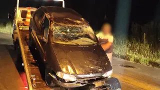 (VIDEO) Capotamento é registrado no bairro Paquetá - 1