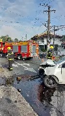 Vídeo registra momento exato de acidente grave em Blumenau  - 1