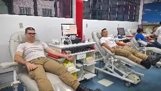 Policiais militares doam sangue para ajudar vítimas no RS  - 1