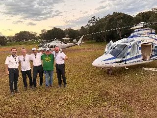 Havan homenageia equipe da aviação que participou da missão RS - 2
