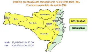 Massa de ar frio derruba as temperaturas em SC - 2