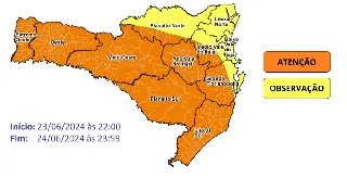Defesa Civil alerta para chuva intensa nesta segunda-feira - 1
