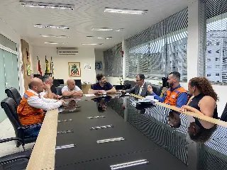 Secretário de Estado de Defesa Civil visita Brusque - 1