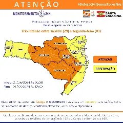 Brusque vai encarar frio intenso no final de semana - 1