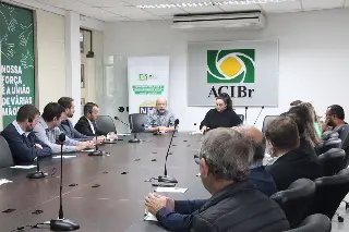 Núcleo da ACIBr recebe técnico da Secretaria Estadual da Indústria - 3