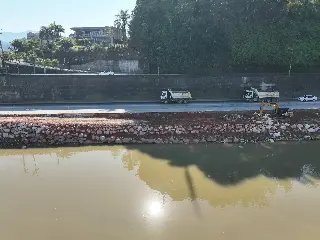 Avançam os trabalhos de recuperação da margem direita da Beira Rio - 1