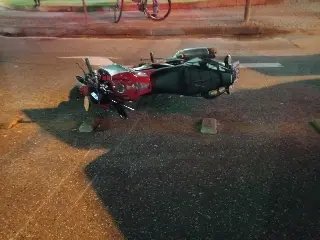 Motociclista fica ferido em acidente com carro em Brusque  - 1