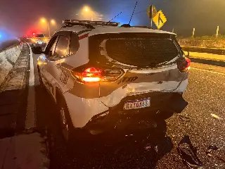Motorista alcoolizado colide em viatura da polícia - 3