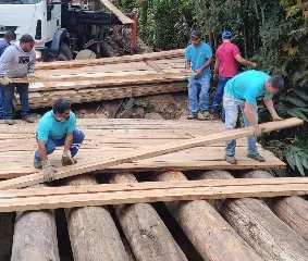 Pontilhão no Cedro Alto é recuperado em trabalho no fim de semana - 2
