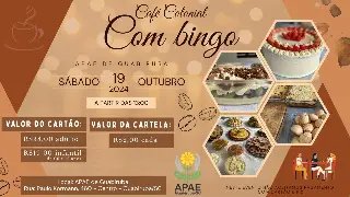 APAE Guabiruba promove café colonial com bingo neste sábado - 1