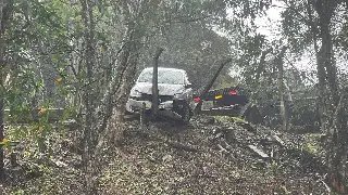 (VÍDEO) Motorista sai de pista e colide veículo contra cerca no Azambuja - 7
