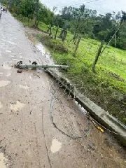 Motorista de ônibus escolar fica ferido ao colidir contra poste - 2