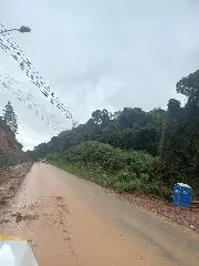 Trânsito fica em meia pista devido a queda de barreira em Botuverá - 1