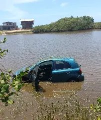 Carro carregado com 250 kg de maconha cai em lagoa durante perseguição policial - 2