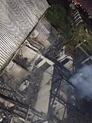 Centro religioso é destruído pelas chamas em Tijucas - 1