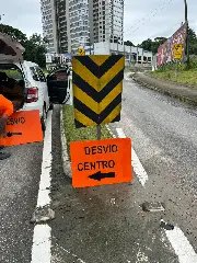 Placas são instaladas para orientar motoristas durante interdição da ponte - 22