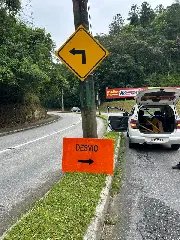 Placas são instaladas para orientar motoristas durante interdição da ponte - 25