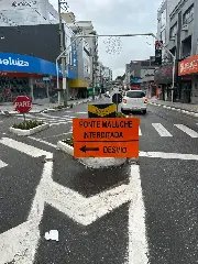 Placas são instaladas para orientar motoristas durante interdição da ponte - 6