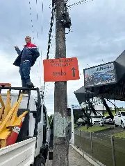 Placas são instaladas para orientar motoristas durante interdição da ponte - 11