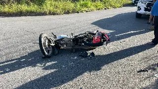 (VÍDEO) Motociclista é levado ao hospital após acidente no Santa Terezinha - 2
