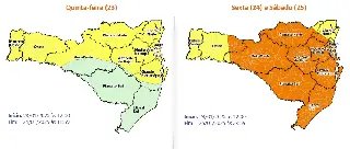Chuva volumosa está prevista para Brusque até sábado - 1