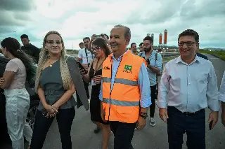 Governador acompanha o andamento das obras do trevo Antônio Heil - 1