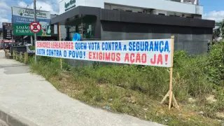 (VÍDEO) Moradores protestam contra rejeição da instalação de posto policial no Águas Claras - 1