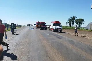 Colisão entre moto e caminhão deixa homem morto em SC - 1