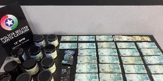 PM prende suspeitos e encontra R$ 124 mil em espécie e drogas no valor de R$ 650 mil - 1