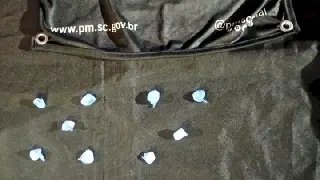 Grande operação da PM apreende drogas e arma em SC - 1
