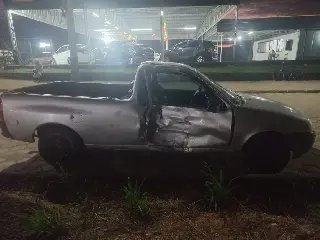 Colisão entre carro e moto deixa dois feridos na SC-410 - 1