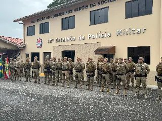 Cerimônia marca os 16 anos do 18º Batalhão da PM em Brusque - 4