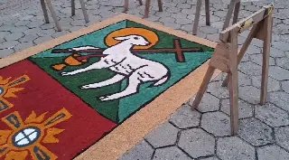 (VÍDEO) Cerca de 300 voluntários dão cor aos tapetes de Corpus Christi na Paróquia São Luiz Gonzaga - 2