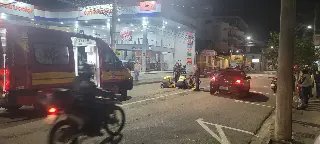 (VÍDEO) Mulher fica ferida após queda de moto no bairro São Luiz - 2