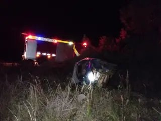 Jovem fica ferido após capotamento em SC - 1