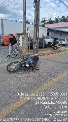Motociclista fica ferido após colisão com poste em Brusque - 1