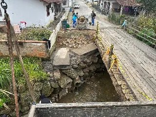 Ponte no bairro Águas Claras começa a ser recuperada - 1