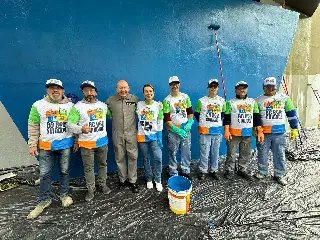 Luciano Hang participa de ação contra pichação em Balneário Camboriú - 3
