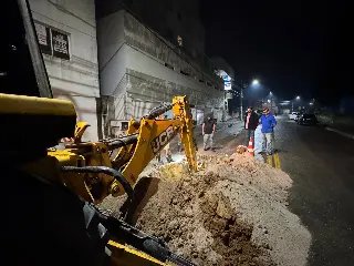 Obras de ampliação do SAMAE continuam pela rua Hercílio Luz  - 2