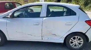 Carro com placas de Brusque se envolve em acidente na SC-108 - 1