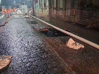 (VÍDEO) Cratera se forma na Avenida Primeiro de Maio - 2