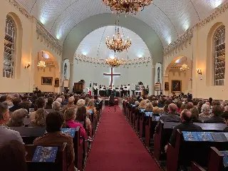 Concerto com coro italiano lota Igreja Luterana e emociona público - 7
