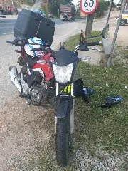 Moto e carro se envolvem em acidente na rodovia Ivo Silveira  - 2