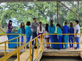 Alunos visitam Estação de Tratamento de Água do Samae - 1