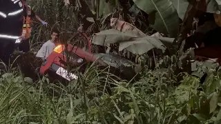 (URGENTE) Carro cai na ribanceira e deixa vítima presa às ferragens no Souza Cruz - 1