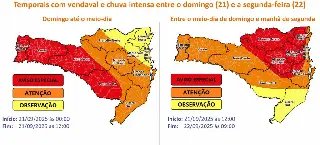 Brusque entra em estado de atenção especial da Defesa Civil - 1
