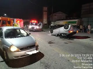 Crianças ficam feridas em capotamento no Dom Joaquim - 1