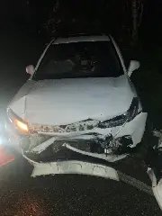Colisão frontal deixa três pessoas feridas na SC-108, no bairro Santa Luzia - 1