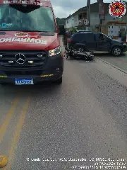 Motociclista sofre grave ferimento no acidente envolvendo carro - 1